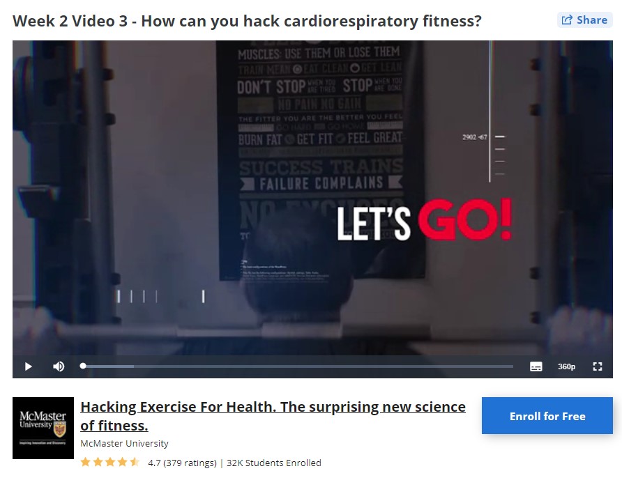 Hacking Exercise for Health