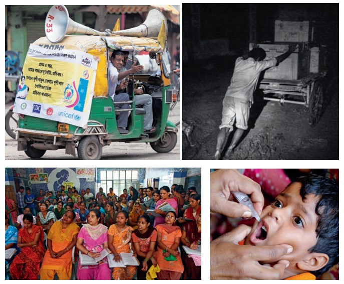 polio eradication in India, campaign
