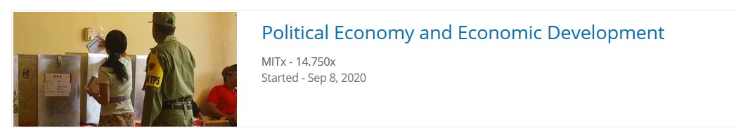 EDX Course on Political Economics